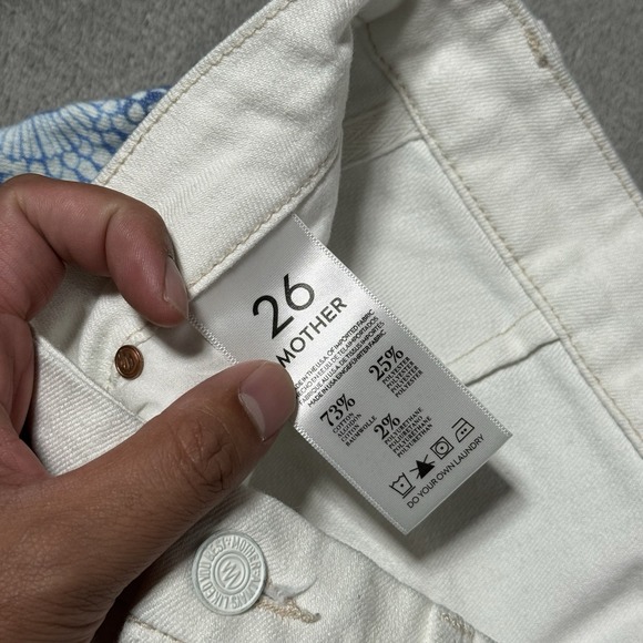 Mother Denim Colorblock Looker‎ in The Scent of Sake Size 26 RARE - Picture 6 of 14